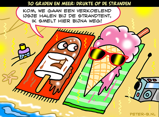 Drukte op de stranden